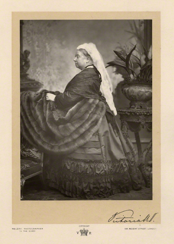 NPG x7261; Queen Victoria by Walery, published by  Sampson Low & Co